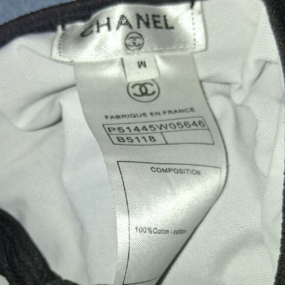 CHANEL Vintage Black & White One Piece Swimsuit Medium Fits 6-10 - Picture 10 of 10